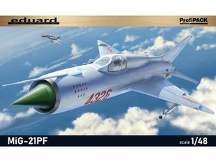 Сборная пластиковая модель Eduard - MiG-21PF ProfiPack Edition, 1/48, 8236 цена и информация | Kонструкторы | 220.lv