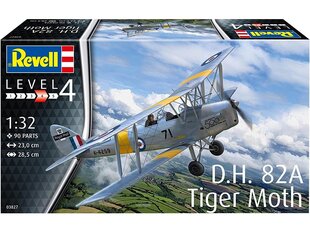 Сборная пластиковая модель Revell - D.H. 82A Tiger Moth, 1/32, 03827 цена и информация | Конструкторы и кубики | 220.lv