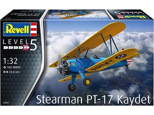 Сборная пластиковая модель Revell - Stearman PT-17 Kaydet, 1/32, 03837 цена и информация | Kонструкторы | 220.lv