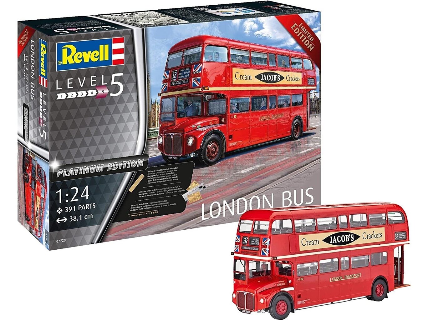 Revell - Londonas Buss Limited Edition, 1/24, 07720 цена и информация | Konstruktori | 220.lv