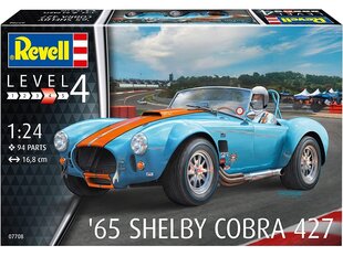 Revell - ’65 Shelby Cobra 427, 1/24, 07708 cena un informācija | Konstruktori | 220.lv
