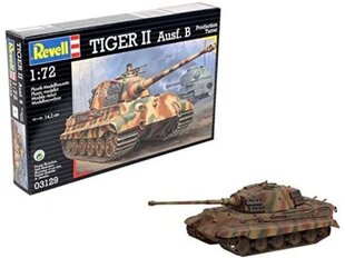 Сборная пластиковая модель Revell - Tiger II Ausf. B Production Turret, 1/72, 03129 цена и информация | Конструкторы и кубики | 220.lv