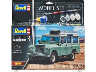 Сборная пластиковая модель Revell - Land Rover Series III подарочный набор, 1/24, 67047 цена и информация | Конструкторы и кубики | 220.lv