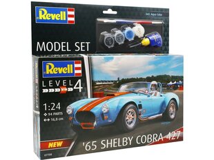Сборная пластиковая модель Revell - '65 Shelby Cobra 427 подарочный набор, 1/24, 67708 цена и информация | Конструкторы и кубики | 220.lv