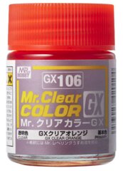 Mr.Hobby - Mr.Color GX aкриловые краски Clear Orange, 18 ml, GX-106 цена и информация | Принадлежности для рисования, лепки | 220.lv