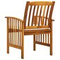 Dārza krēsli ar spilveniem, 8gab., akācijas masīvs cena un informācija | Dārza krēsli | 220.lv