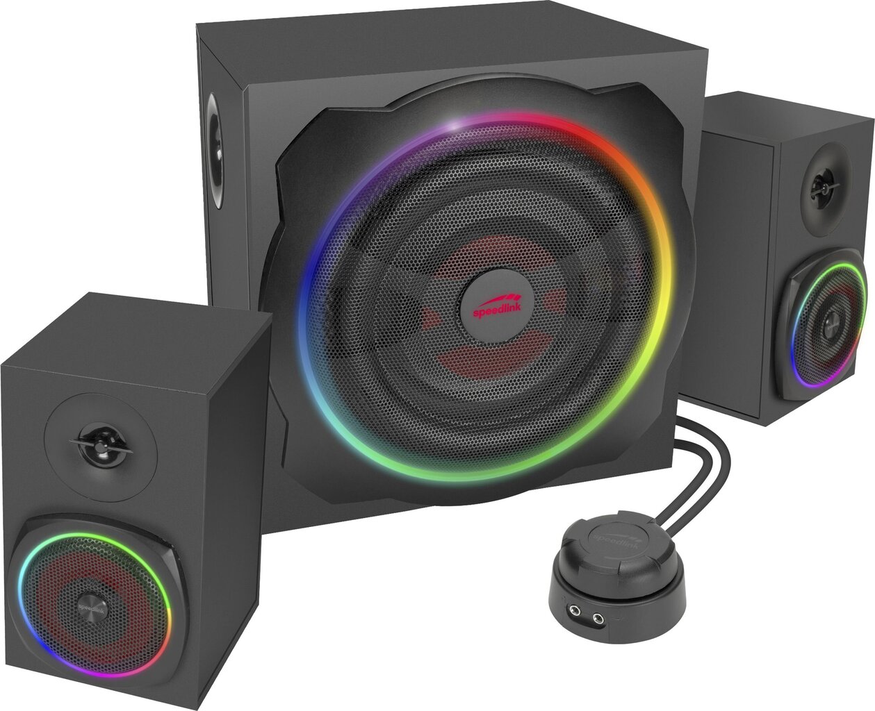 Skaļrunis Speedlink speakers Gravity RGB 2.1, melns(SL-830105-BK) цена и информация | Skaļruņi | 220.lv