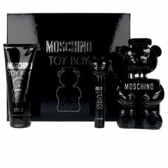 Moschino Toy Boy 3 gab komplekts vīriešiem: parfimērijas ūdeņi 100 ml + smaržūdens 10 ml + dušas želeja 100 ml cena un informācija | Parfimēta vīriešu kosmētika | 220.lv