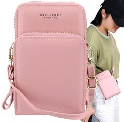 Маленькая женская сумочка-кошелек R28, розовая цена и информация | Женские сумки | 220.lv