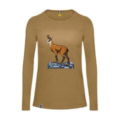 Женская футболка с длинными рукавами Alpinus Varena SI18021, коричневый цена и информация | Футболка женская | 220.lv