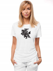 Sieviešu T-krekls baltā krāsā "Vytis" JS/SD211-43240-XL cena un informācija | T-krekli sievietēm | 220.lv