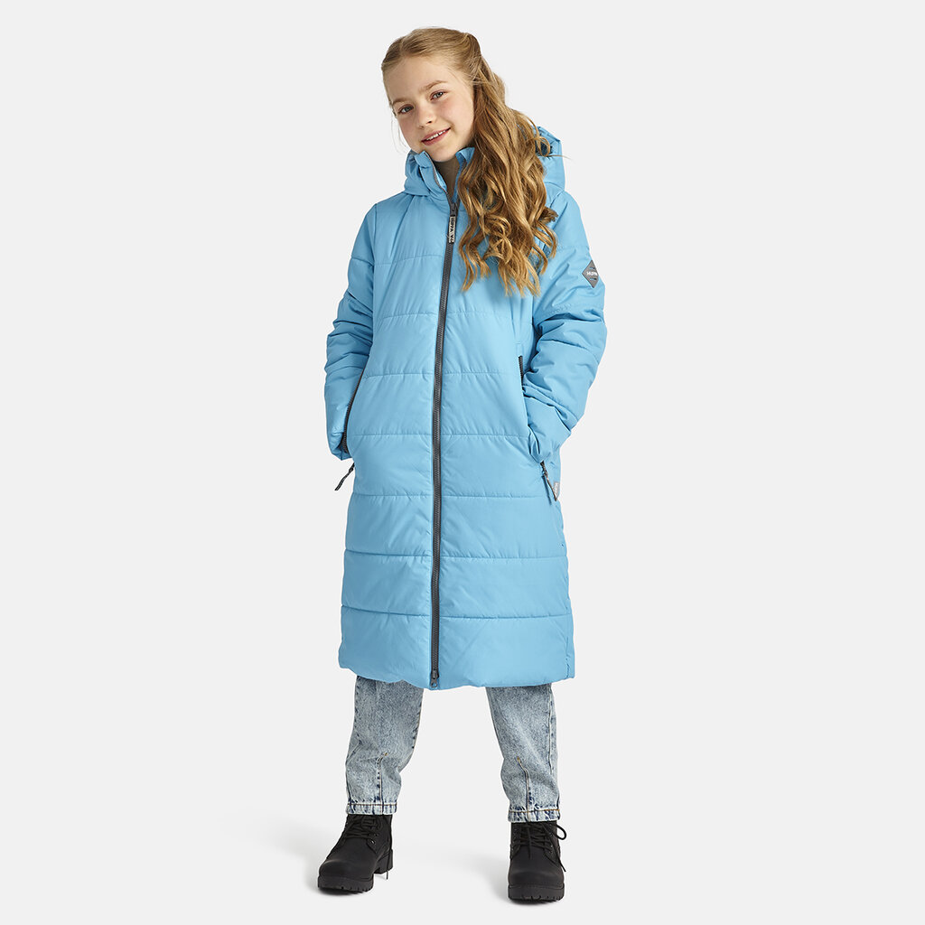 Mētelis meitenēm Huppa Nina, zils cena un informācija | Ziemas apģērbs bērniem | 220.lv