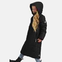 Huppa ziemas mētelis meitenēm Nina 300g, melns cena un informācija | Ziemas apģērbs bērniem | 220.lv
