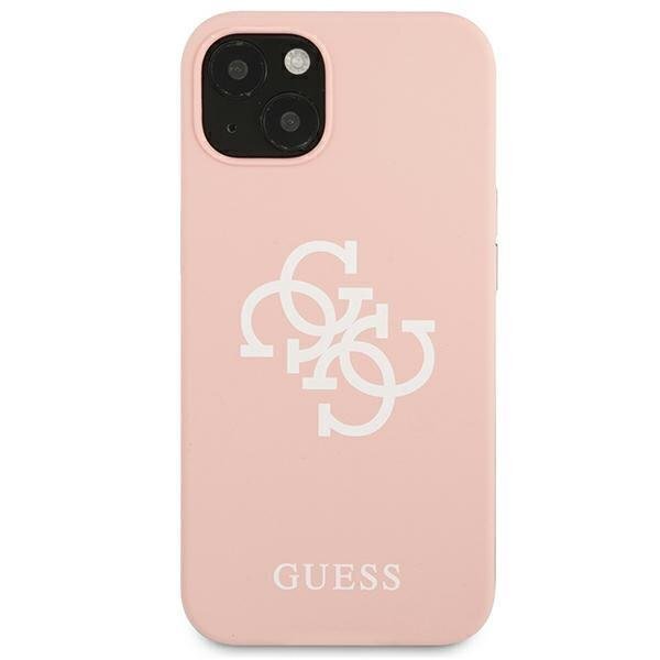 Guess GUHCP13SLS4GWPI, piemērots iPhone 13 mini, rozā цена и информация | Telefonu vāciņi, maciņi | 220.lv