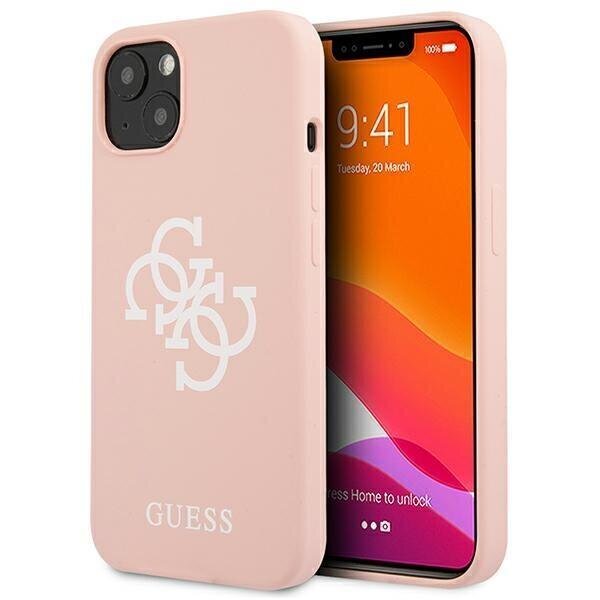 Guess GUHCP13SLS4GWPI, piemērots iPhone 13 mini, rozā cena un informācija | Telefonu vāciņi, maciņi | 220.lv