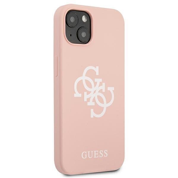 Guess GUHCP13SLS4GWPI, piemērots iPhone 13 mini, rozā cena un informācija | Telefonu vāciņi, maciņi | 220.lv