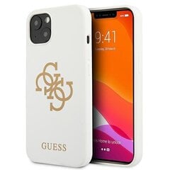 Guess GUHCP13SLS4GGWH, piemērots iPhone 13 mini, balts cena un informācija | Telefonu vāciņi, maciņi | 220.lv