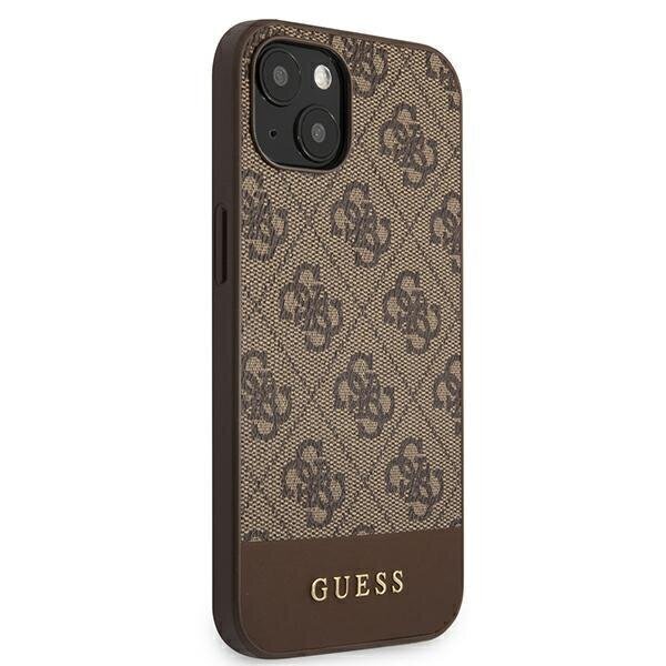 Guess GUHCP13SG4GLBR, piemērots iPhone 13 mini, brūns цена и информация | Telefonu vāciņi, maciņi | 220.lv