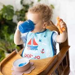 Хлопковый нагрудник Baboo, от 0 месяцев, Marine цена и информация | Слюнявчики | 220.lv