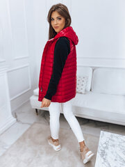 Akcija: Sarkana abpusēja veste ar kapuci Kristīne TY2667-48160-XXL cena un informācija | Sieviešu vestes | 220.lv