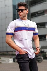 Vīriešu balts t-krekls Geoffrey PK5372-47930-XL cena un informācija | Vīriešu T-krekli | 220.lv