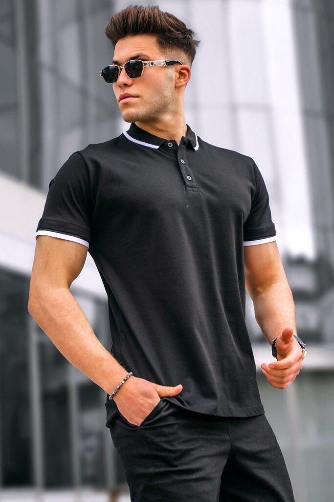 Vīriešu melns krāsas krekls no Duane PK5834-47906-XL cena un informācija | Vīriešu T-krekli | 220.lv