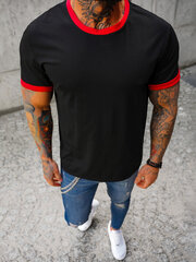 Vīriešu melns T-krekls Manter JS/8T83/5Z-48167-XXL цена и информация | Мужские футболки | 220.lv