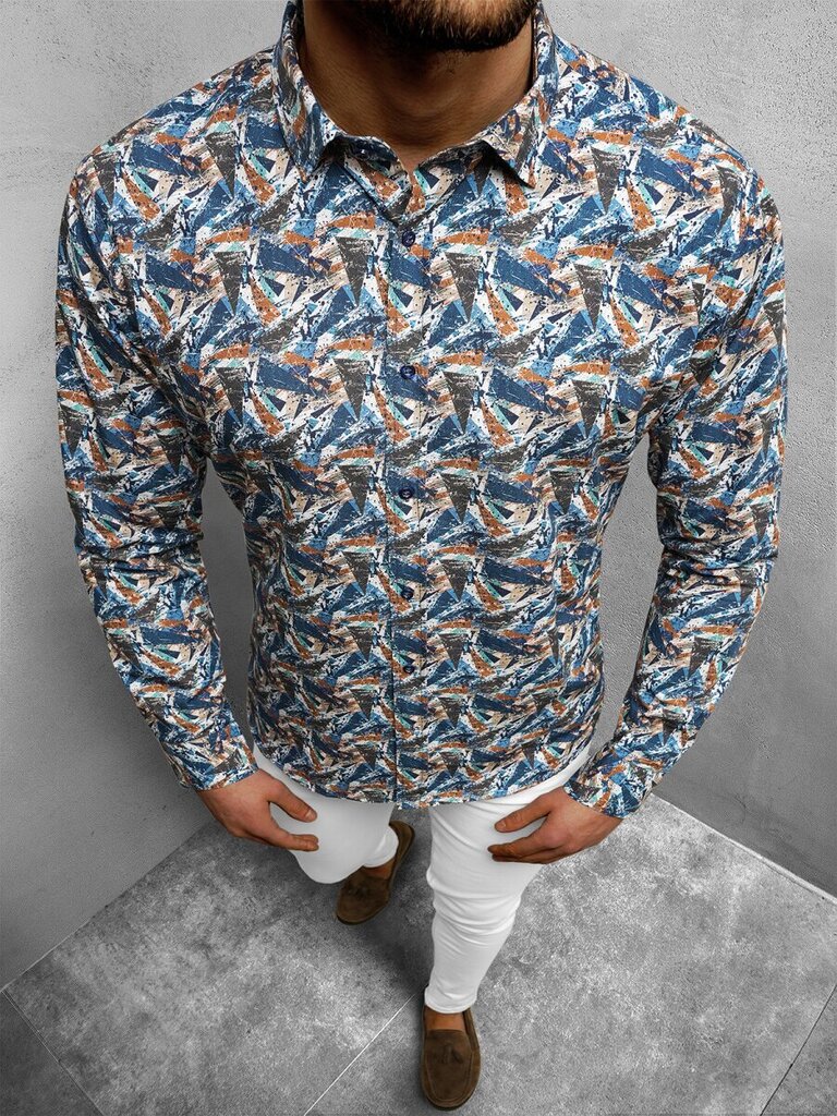 Vīriešu stilīgs krekls Butyl O/2822-48176-XL цена и информация | Vīriešu krekli | 220.lv