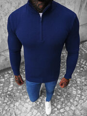 Makar zils džemperis ar rāvējslēdzēju NB/MM6007/5-48549-XXL cena un informācija | Vīriešu džemperi | 220.lv