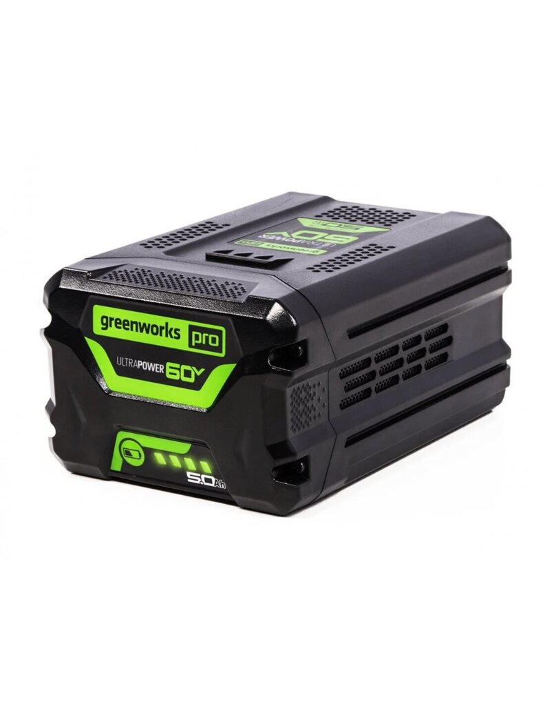 Akumulators 60V 5Ah GREENWORKS G60B5 — 2944907 цена и информация | Dārza tehnikas rezerves daļas | 220.lv