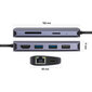 USB centrmezgls 8in1 YENKEE, 3.2 (Gen 1) USB C - 1xUSB C, 100W / 1xHDMI 4k@30Hz / 1xUSB-A 2.0/ 1xUSB-A 3.0/Port RJ-45 (Ethernet), 1000 Mbps/ SD / Micro SD cena un informācija | Adapteri un USB centrmezgli | 220.lv