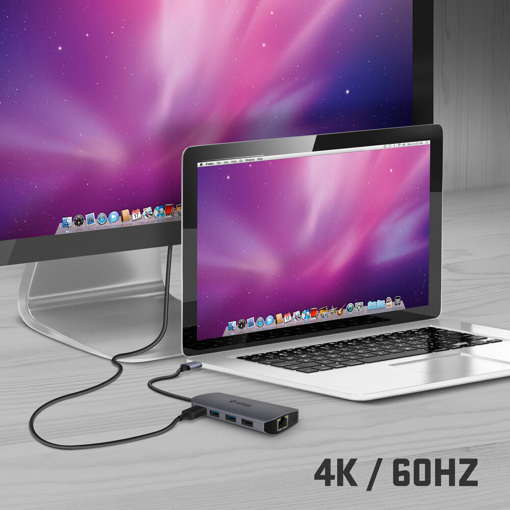 USB centrmezgls 8in1 YENKEE, 3.2 (Gen 1) USB C - 1xUSB C, 100W / 1xHDMI 4k@30Hz / 1xUSB-A 2.0/ 1xUSB-A 3.0/Port RJ-45 (Ethernet), 1000 Mbps/ SD / Micro SD cena un informācija | Adapteri un USB centrmezgli | 220.lv