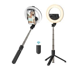 Gredzena gaisma pašbildes nūjiņai no statīva cena un informācija | Selfie Sticks | 220.lv