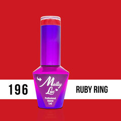 Гель лак для ногтей Molly Lac - Ruby Ring 5 мл Но. 196 цена и информация | Лаки для ногтей, укрепители | 220.lv