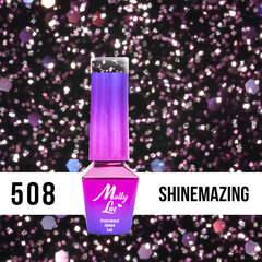 Gel lakas MollyLac - Shinemazing 10ml Nē 508 cena un informācija | Nagu lakas, stiprinātāji | 220.lv