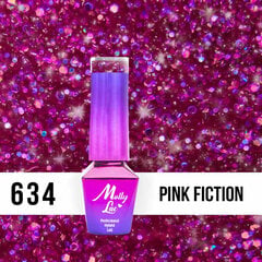 Гель лак для ногтей Molly Lac - Spotlight Pink Fiction 5 мл Но. 634 цена и информация | Лаки для ногтей, укрепители | 220.lv