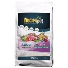 IRONpet Lamb All Breed Adult 12kg цена и информация |  Сухой корм для собак | 220.lv