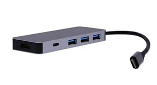USB-C centrmezgls "6 in 1" цена и информация | Адаптеры и USB разветвители | 220.lv