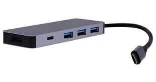 Вилка USB-C 9в1 цена и информация | Адаптеры и USB разветвители | 220.lv