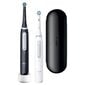 Oral-B iO4 Series Duo Pack Matt Black/Quite White cena un informācija | Elektriskās zobu birstes | 220.lv