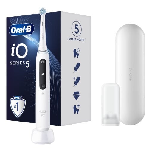 Oral-B iO5 Series Quite White цена и информация | Elektriskās zobu birstes | 220.lv