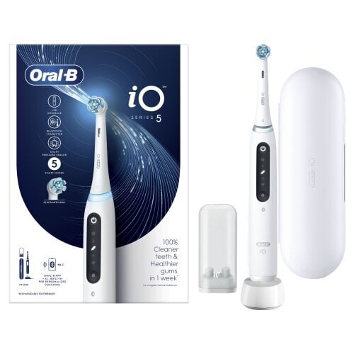 Oral-B iO5 Series Quite White цена и информация | Elektriskās zobu birstes | 220.lv