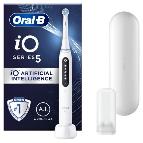 Oral-B iO5 Series Quite White цена и информация | Elektriskās zobu birstes | 220.lv