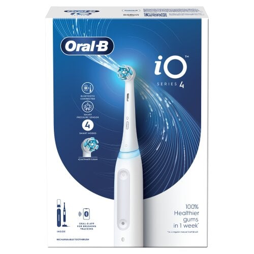 Oral-B iO4 Series Quite White цена и информация | Elektriskās zobu birstes | 220.lv