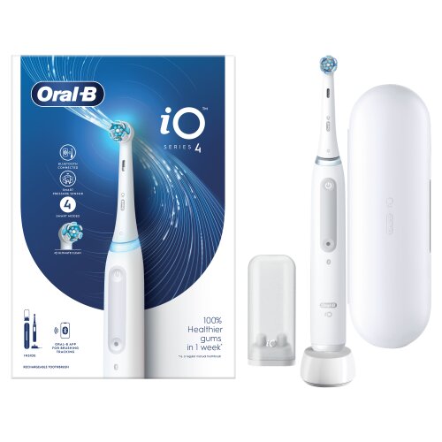 Oral-B iO4 Series Quite White cena un informācija | Elektriskās zobu birstes | 220.lv