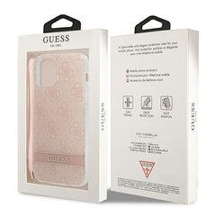 Guess GUOHCP12MH4STP, piemērots Apple iPhone 12/12 Pro, rozā cena un informācija | Telefonu vāciņi, maciņi | 220.lv