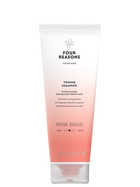 Four Reasons tonizējošs un kopjošs šampūns krāsotiem matiem - Rose Gold - 250ml cena un informācija | Šampūni | 220.lv