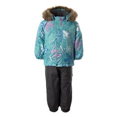Huppa зимний комбинезон для детей LASSE, зеленый цена и информация | Зимняя одежда для детей | 220.lv
