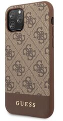 Guess 4G Stripe Collection Impact cover priekš Apple Iphone 11 Pro, brūns cena un informācija | Telefonu vāciņi, maciņi | 220.lv