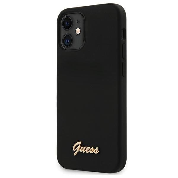 Guess GUHCP12SLSLMGBK priekš Apple iPhone 12 mini 5.4 ", melns цена и информация | Telefonu vāciņi, maciņi | 220.lv